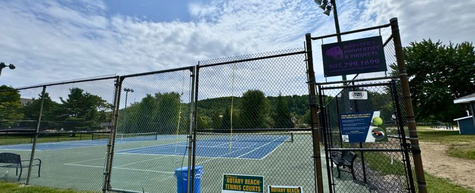 Tennis and pickleball courts